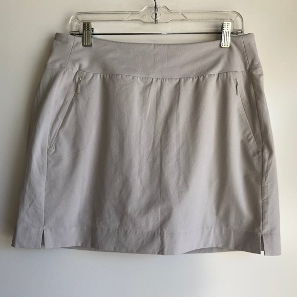 ATHLETA Soho Skort Skirt with Attached Shorts, #211382, Light Gray, Size 12 - Picture 5 of 11